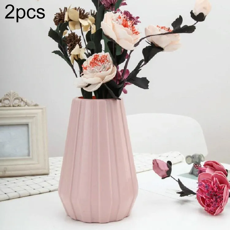 2-Piece Plastic Vase | For Creative Flower Arrangements | Blue