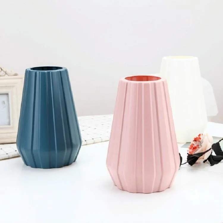 2-Piece Plastic Vase | For Creative Flower Arrangements | Blue