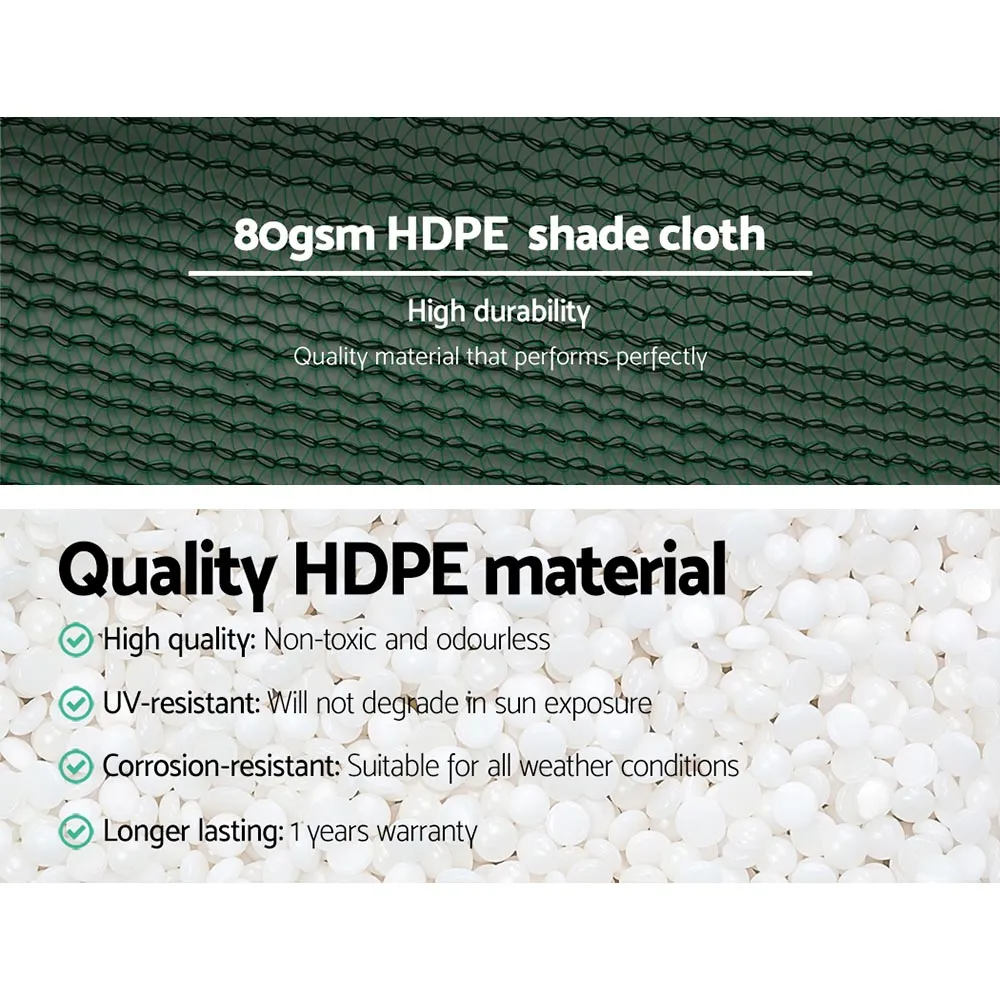 30% Shade Cloth | 1.83x50m | Shadecloth | Wide | Heavy Duty | Green