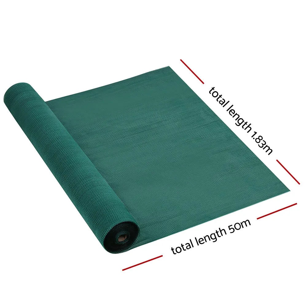 30% Shade Cloth | 1.83x50m | Shadecloth | Wide | Heavy Duty | Green