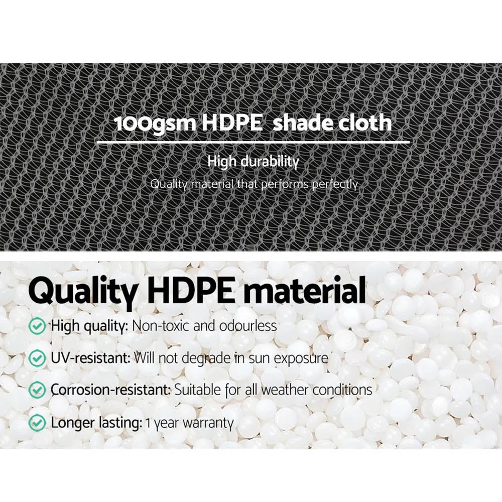50% Shade Cloth | 1.83x10m | Shadecloth | Wide | Heavy Duty | White