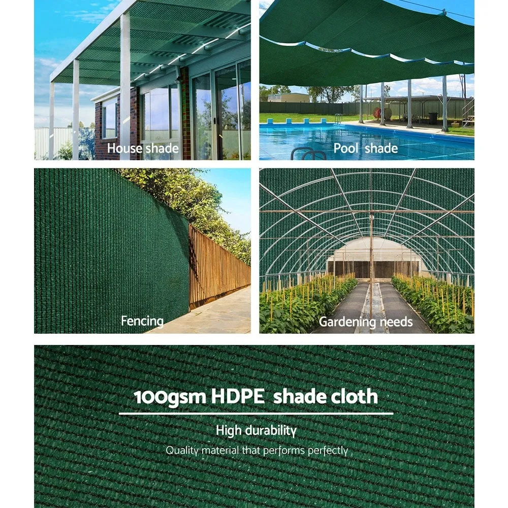 50% Shade Cloth | 3.66x10m | Shadecloth | Sail | Heavy Duty | Grey