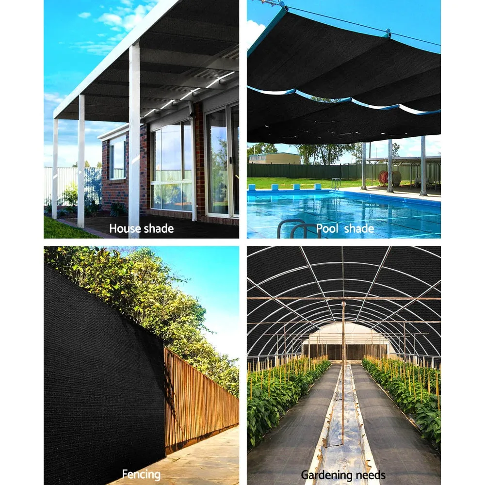 50% Shade Cloth | 3.66x20m | Shadecloth | Sail | Heavy Duty | Black