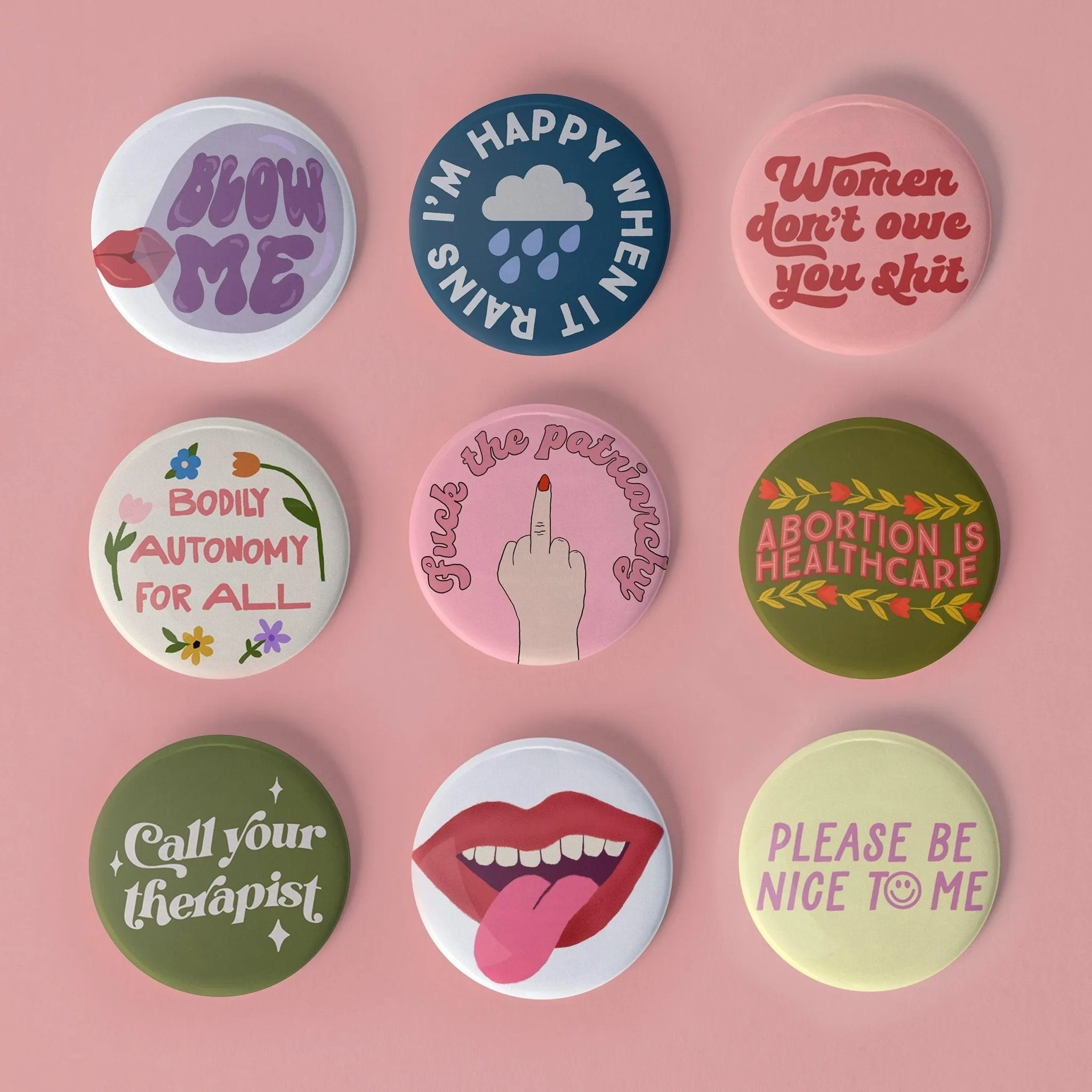Abortion is Healthcare pinback button