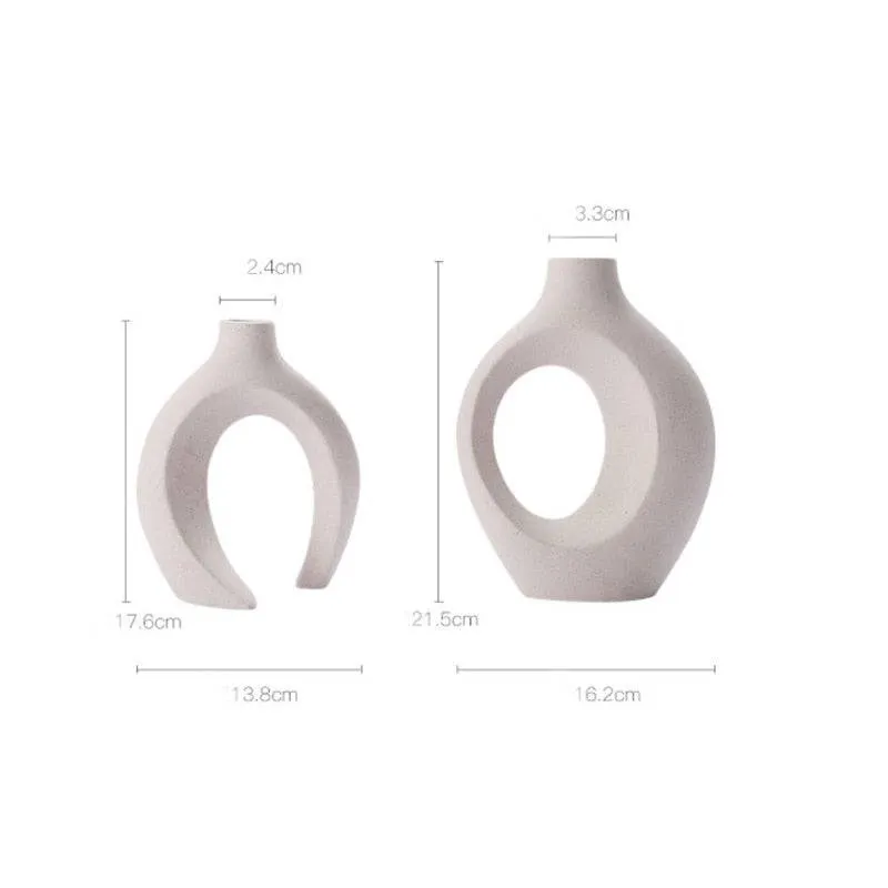 Ceramic Vase Home Decor Room Decor Vases Ornament Set