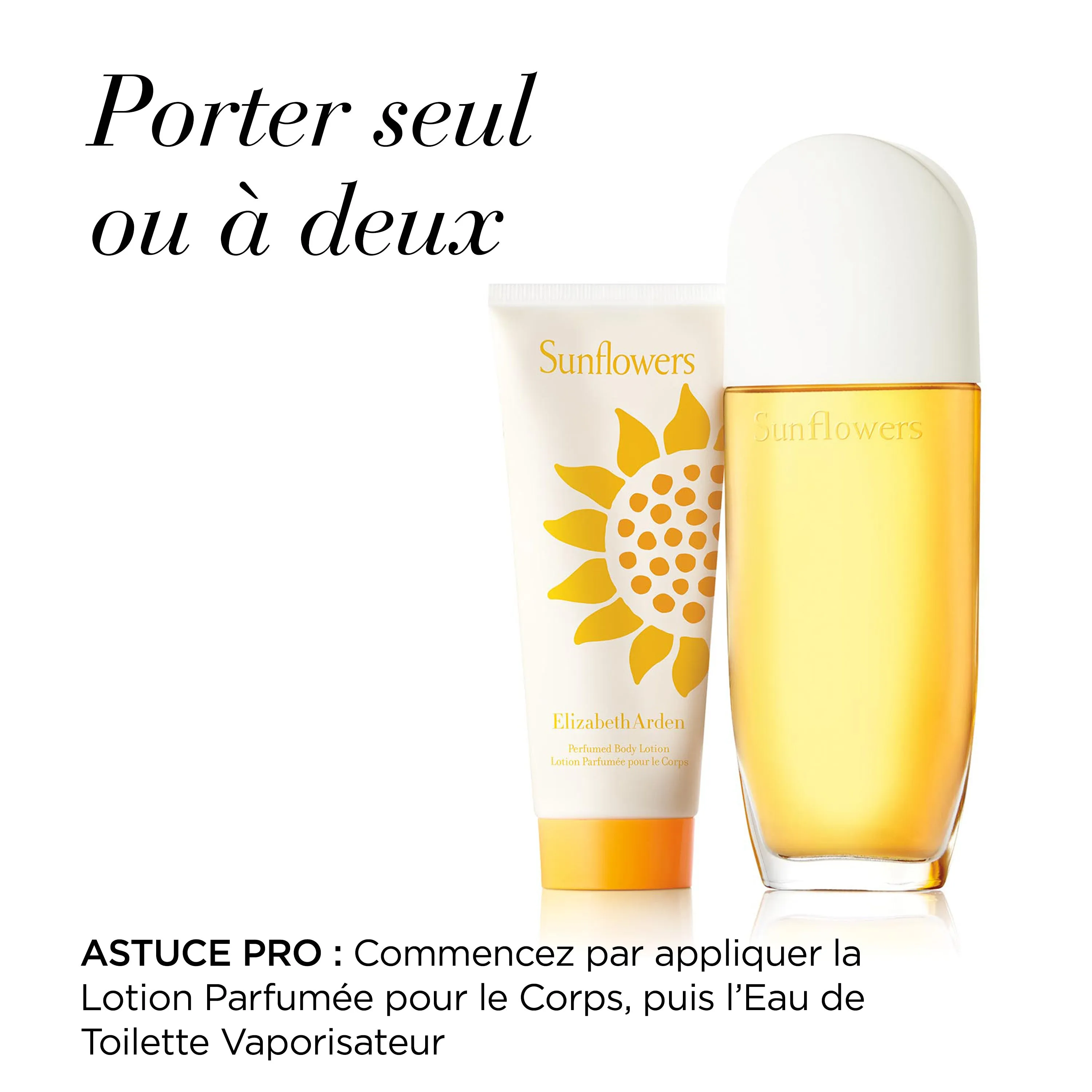 Coffret Eau de Toilette Femme Sunflowers 100ml et Crème Corps 100 ml