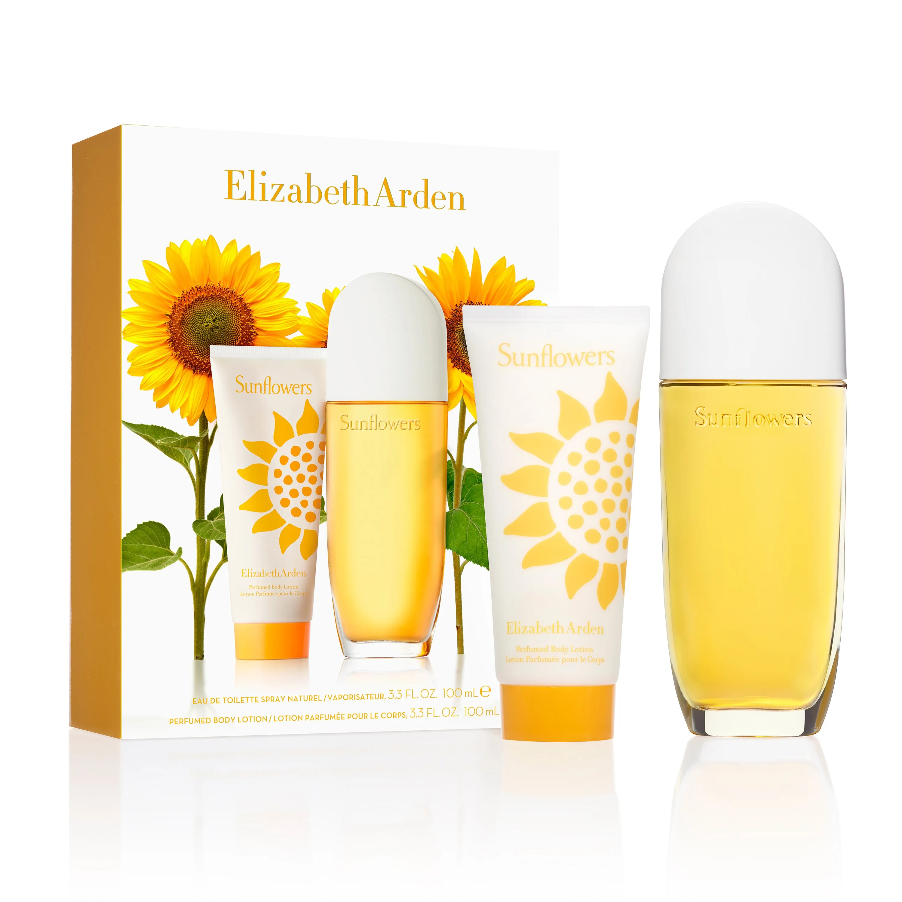 Coffret Eau de Toilette Femme Sunflowers 100ml et Crème Corps 100 ml