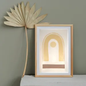 Desert Rainbow II A4 Print - Golden Hour by Claire Mobbs