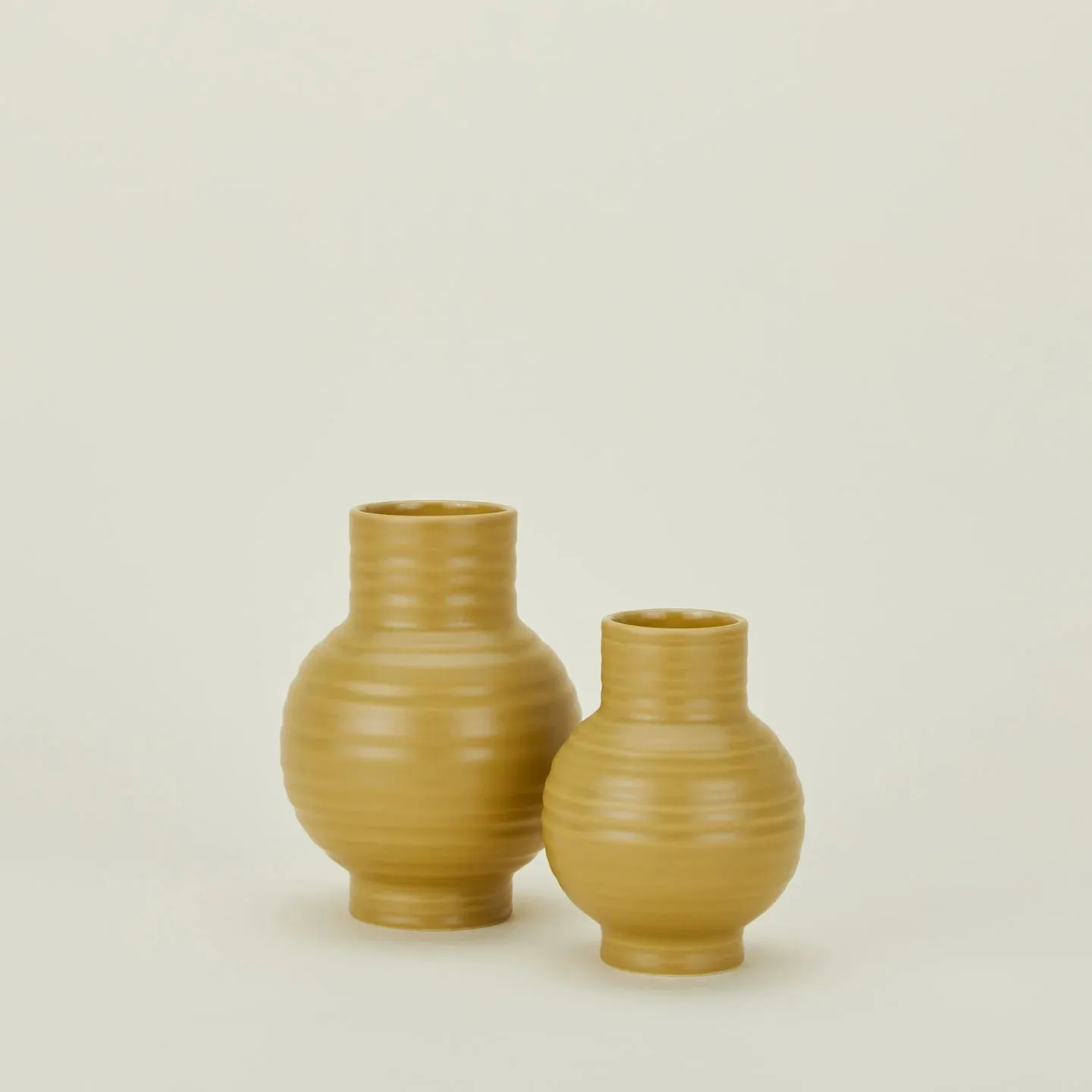 Essential Large Ceramic Vase (Mustard)