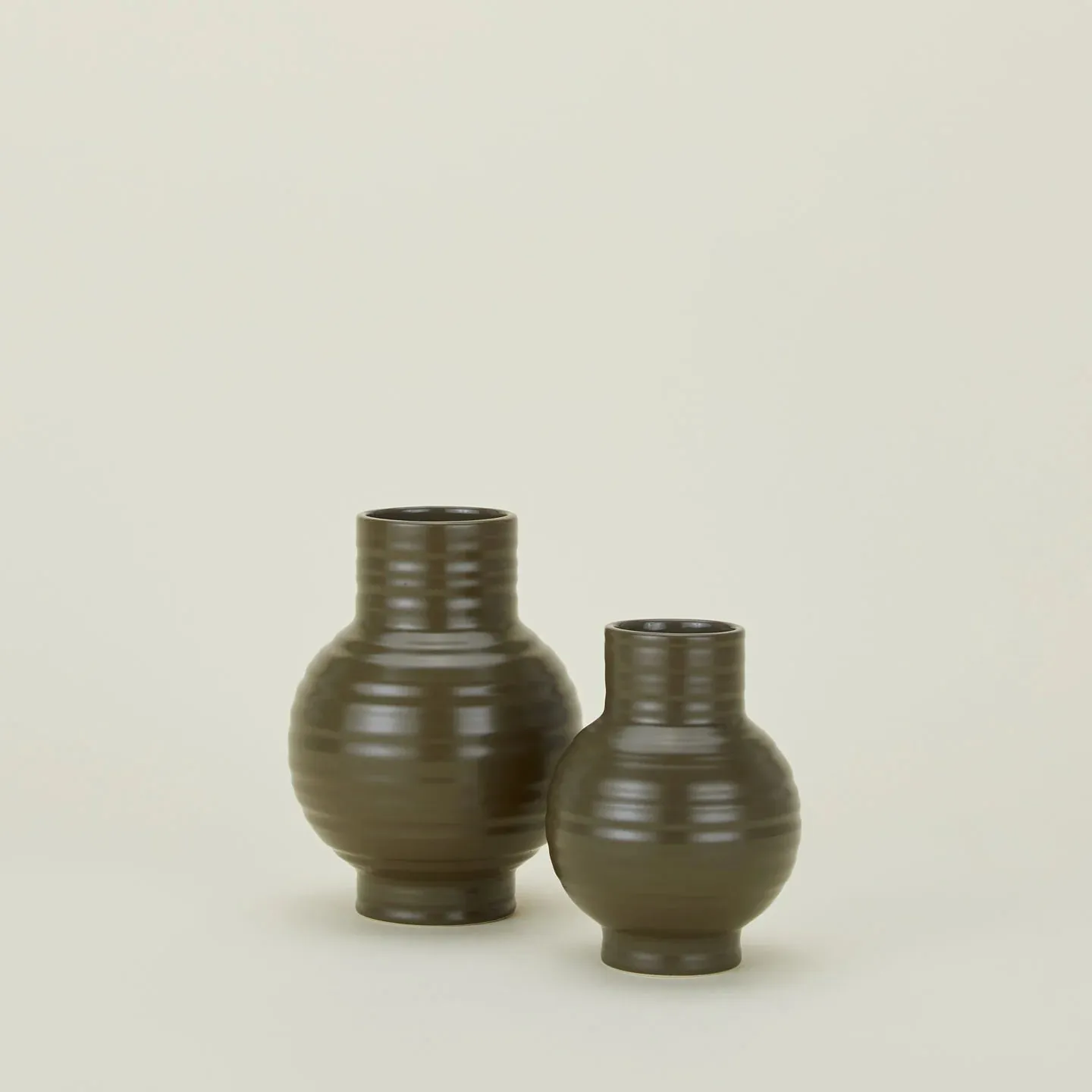 Essential Large Ceramic Vase (Olive)