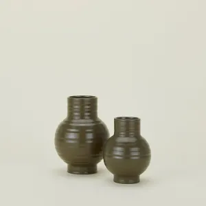 Essential Large Ceramic Vase (Olive)