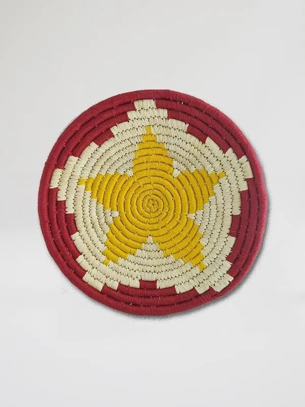 Flower Handmade Wall Decor of Sabai Grass 12"