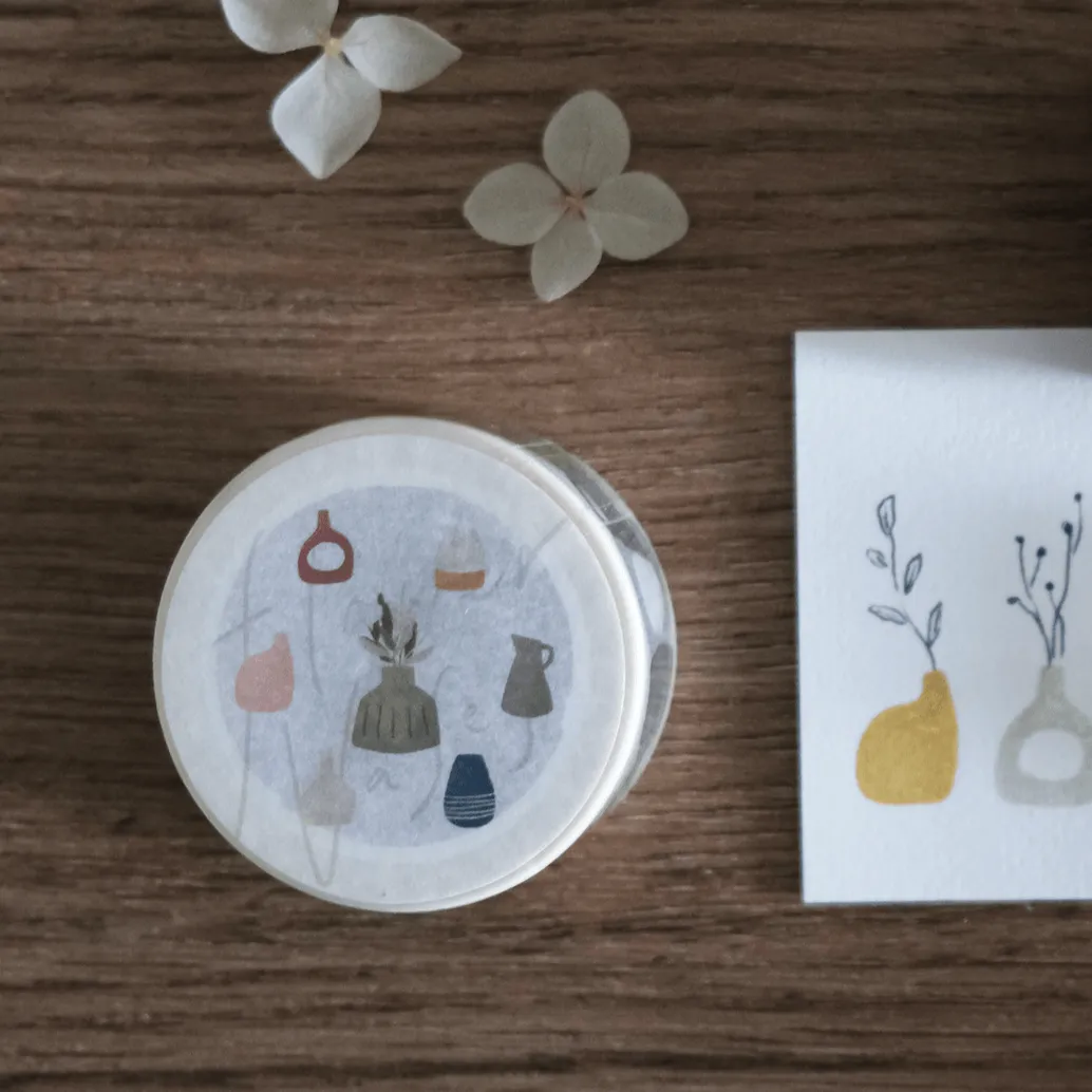 Flower Vases Washi Tape