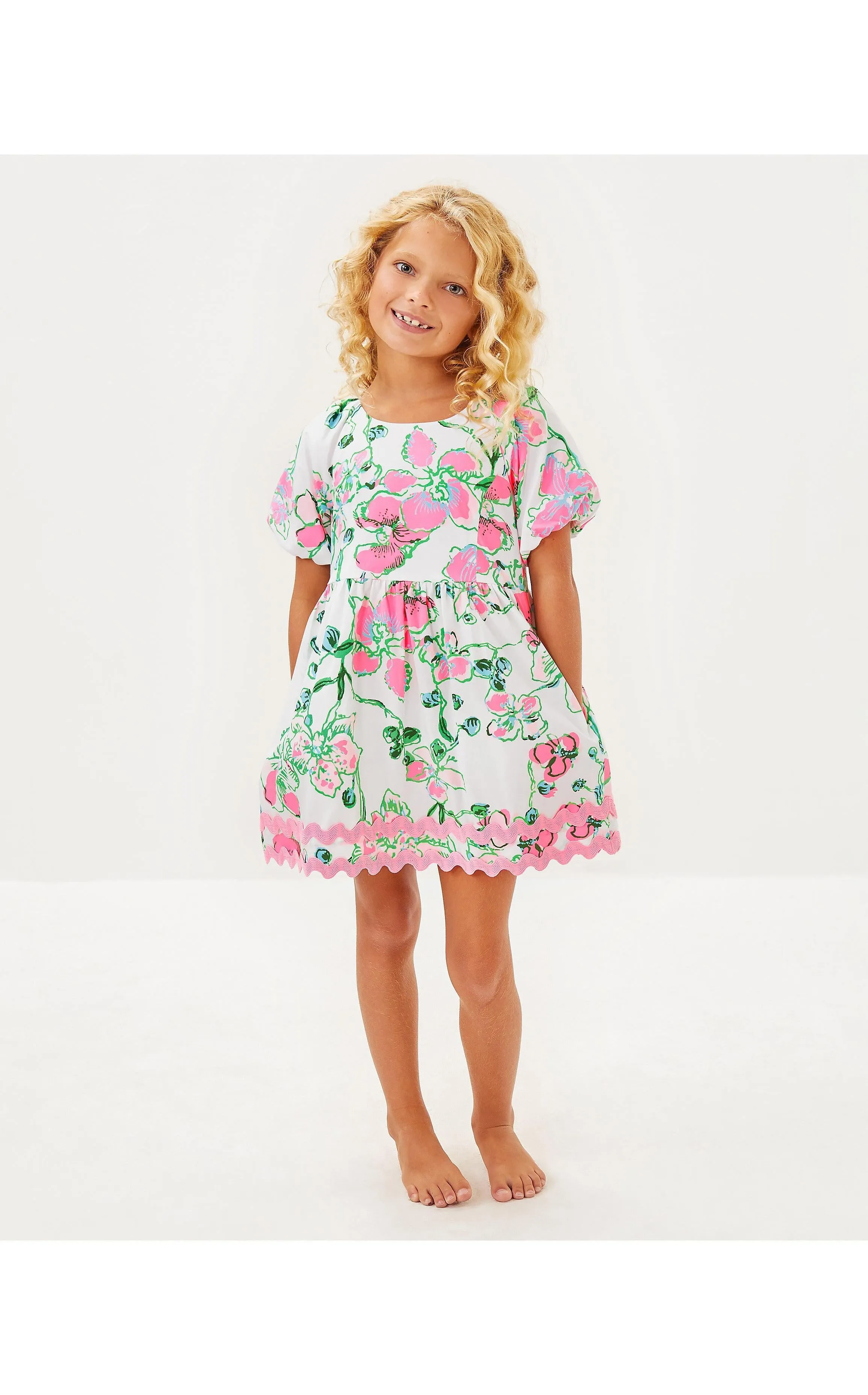 Girls Mini Knoxlie Dress Oversized Orchids On The Avenue