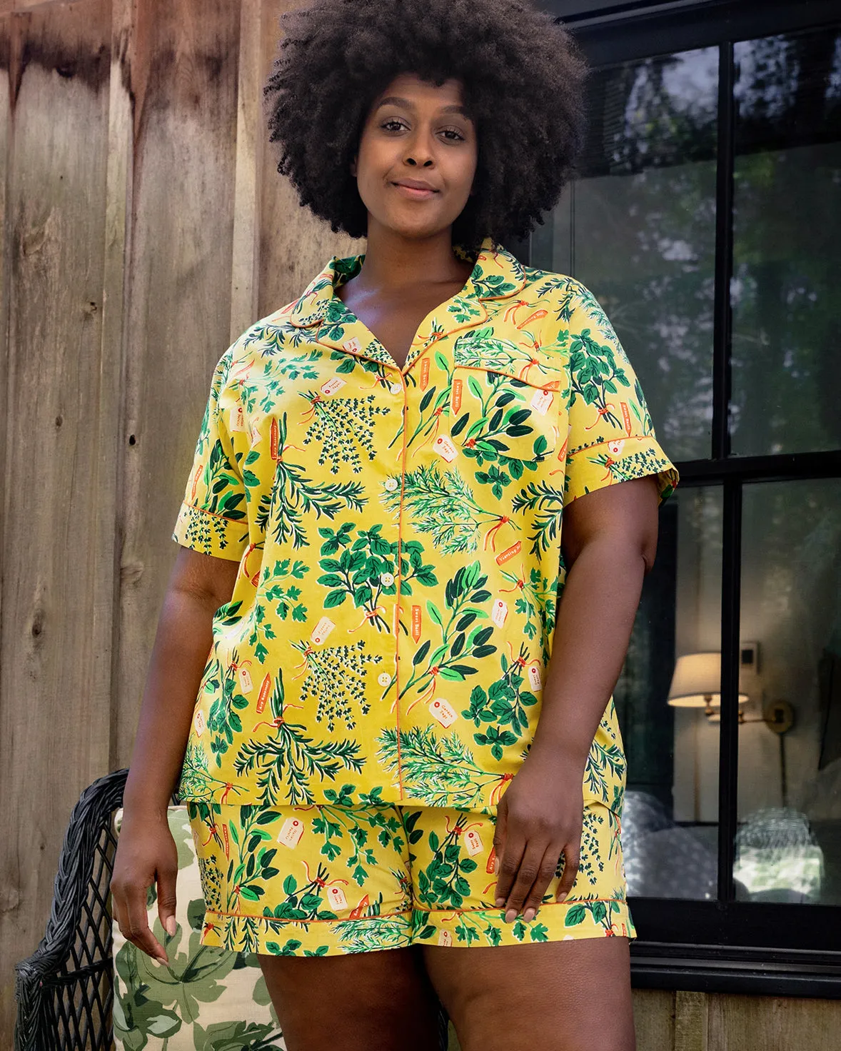 Herb Garden - Short PJ Set - Citrine
