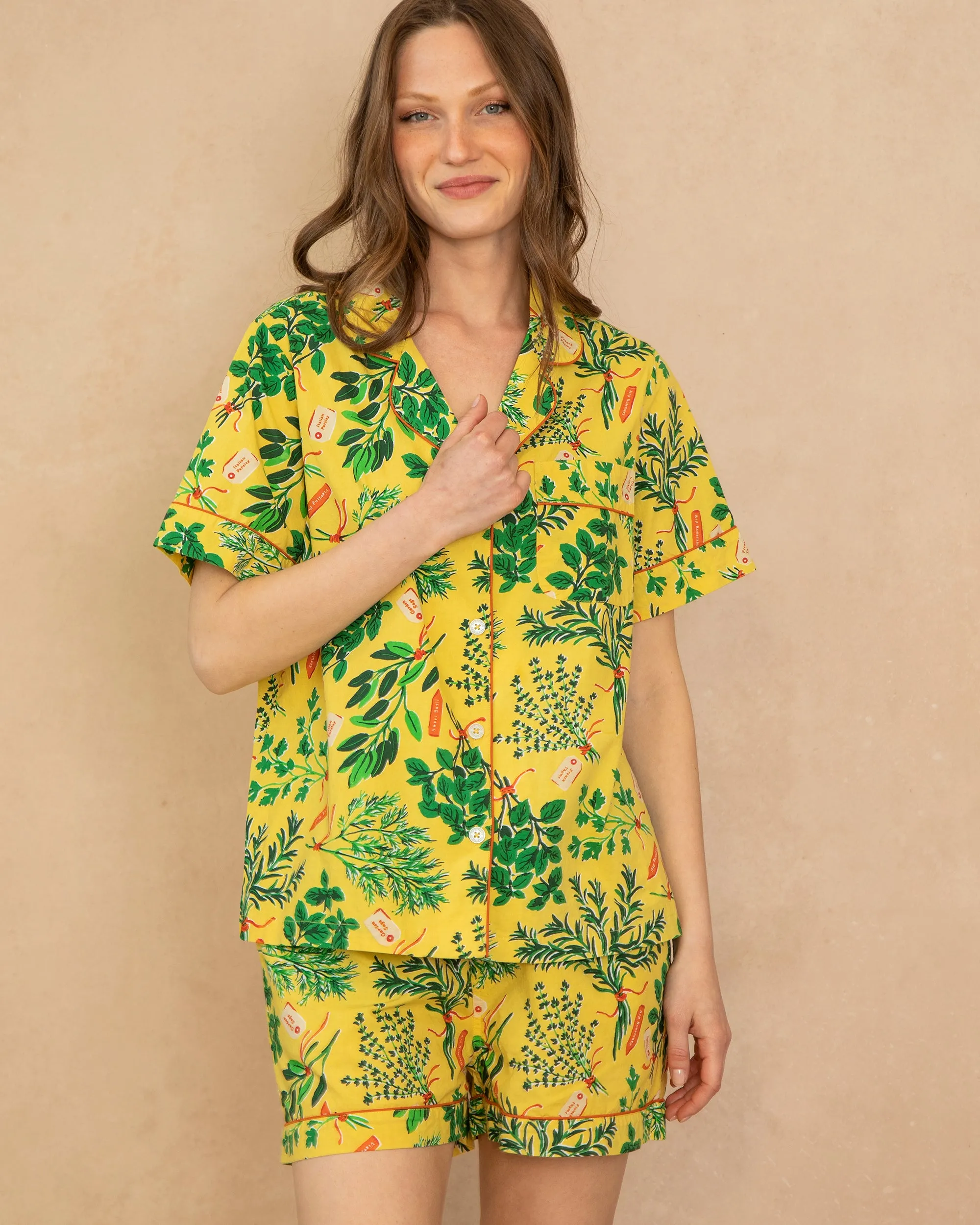 Herb Garden - Short PJ Set - Citrine