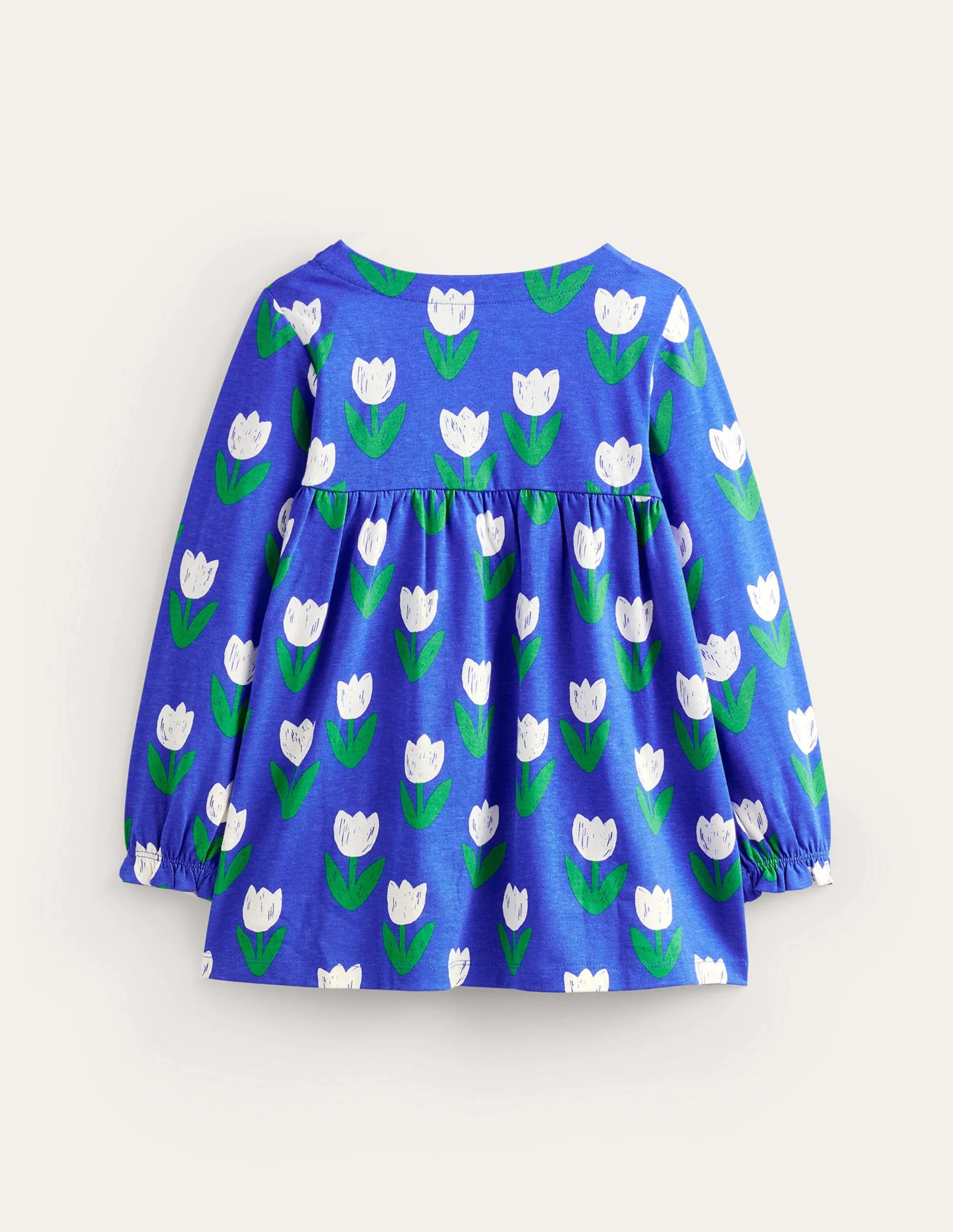 Hotchpotch Printed Tunic-Blue Heron Tulips