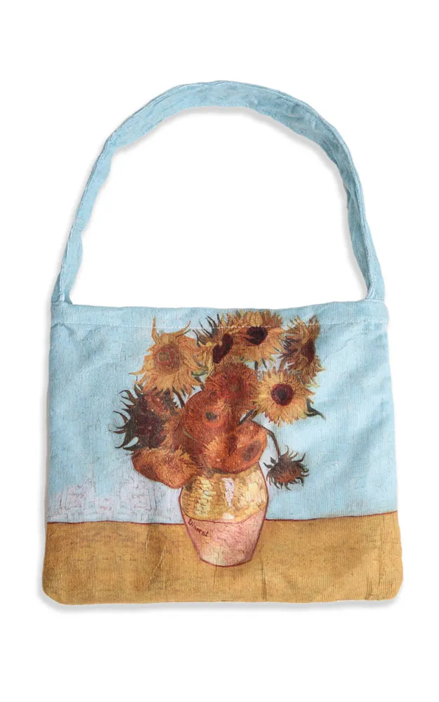 JTB002-28 2 in 1 Sunflower Pattern Beach Towel & Beach Bag