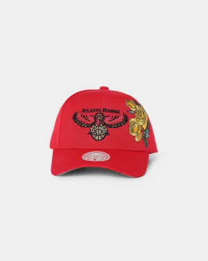 Mitchell & Ness Atlanta Hawks 'Roses HWC' Pro Crown Snapback Red