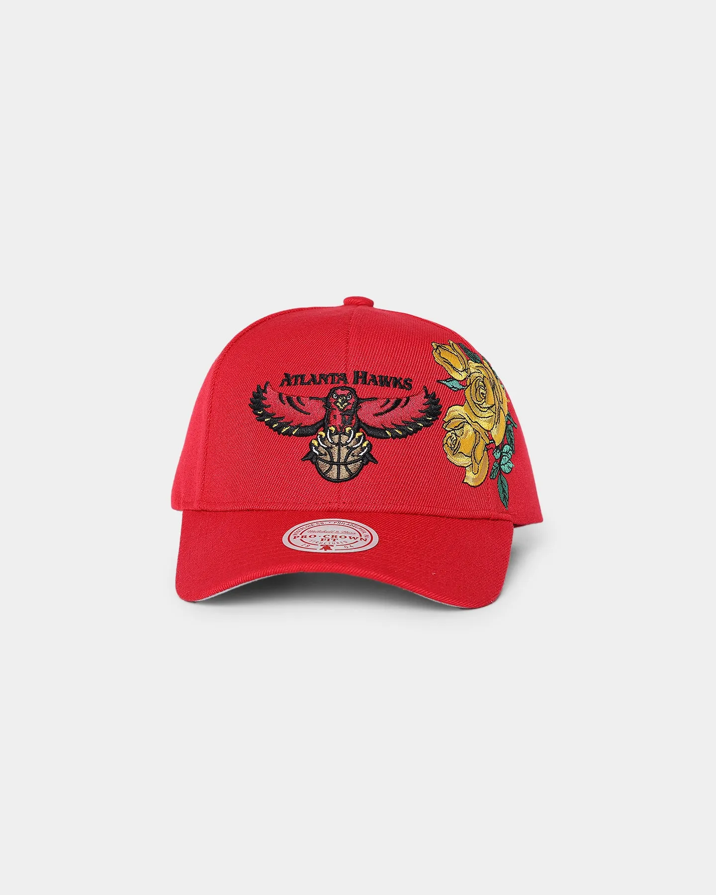 Mitchell & Ness Atlanta Hawks 'Roses HWC' Pro Crown Snapback Red