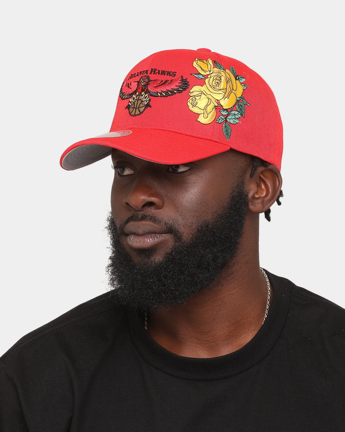 Mitchell & Ness Atlanta Hawks 'Roses HWC' Pro Crown Snapback Red