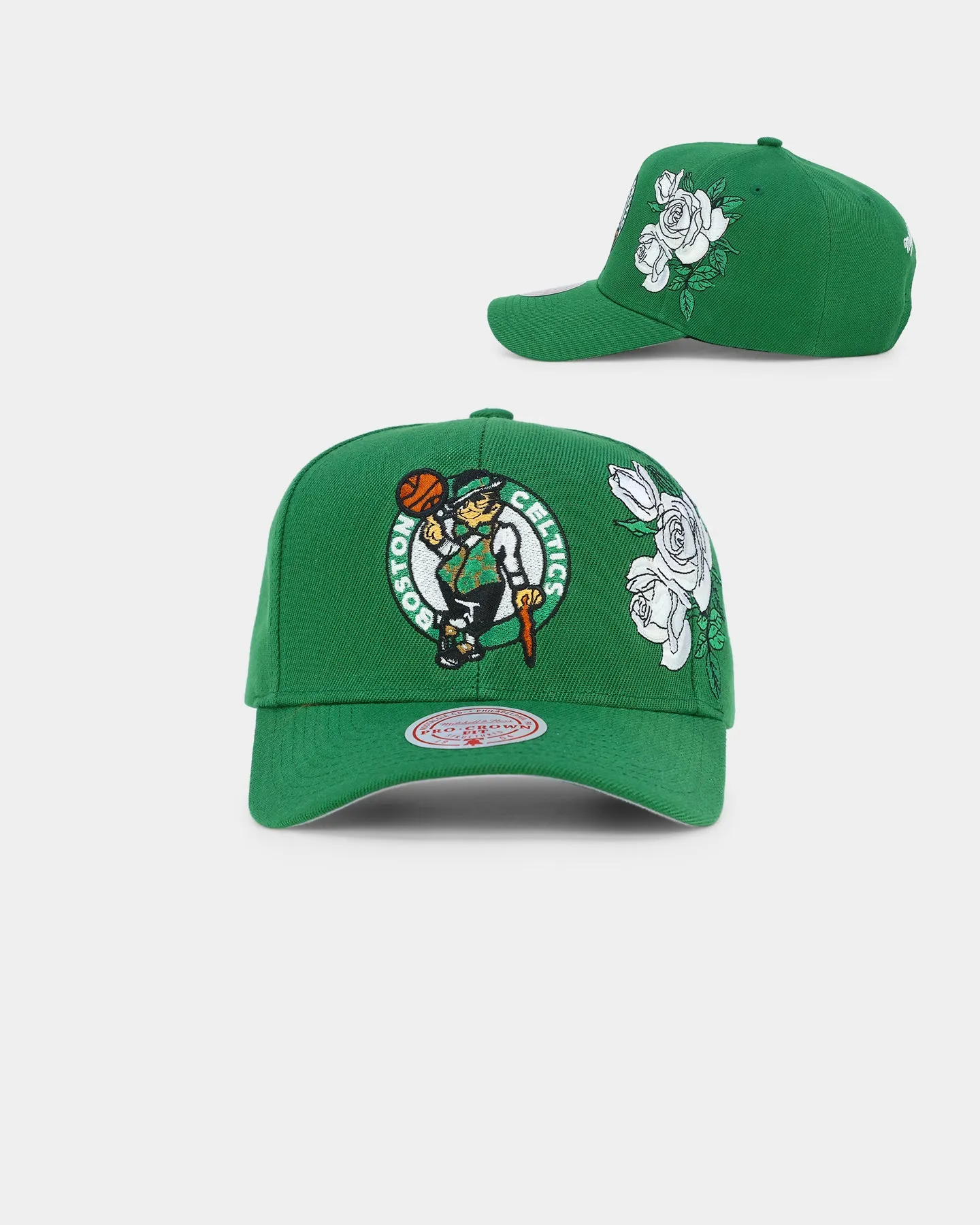 Mitchell & Ness Boston Celtics 'Roses HWC' Pro Crown Snapback Green