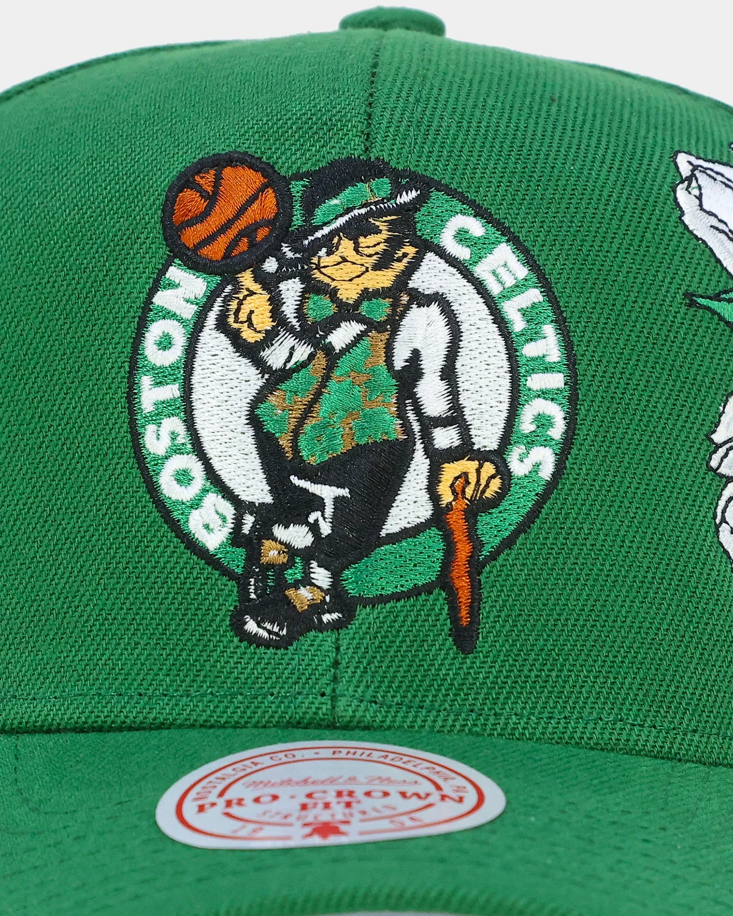 Mitchell & Ness Boston Celtics 'Roses HWC' Pro Crown Snapback Green