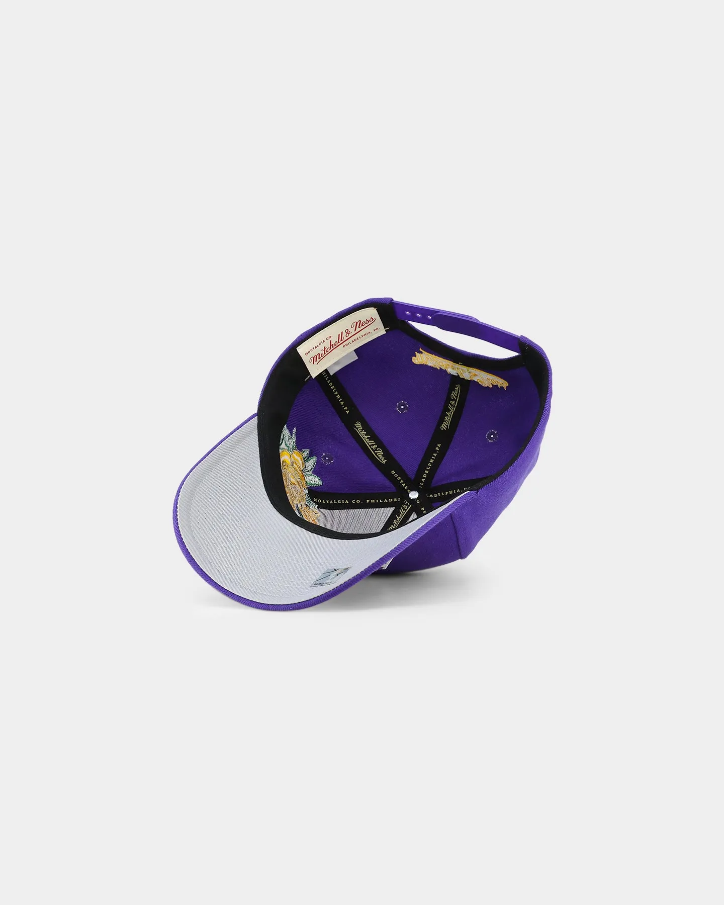 Mitchell & Ness Los Angeles Lakers 'Roses HWC' Pro Crown Snapback Purple