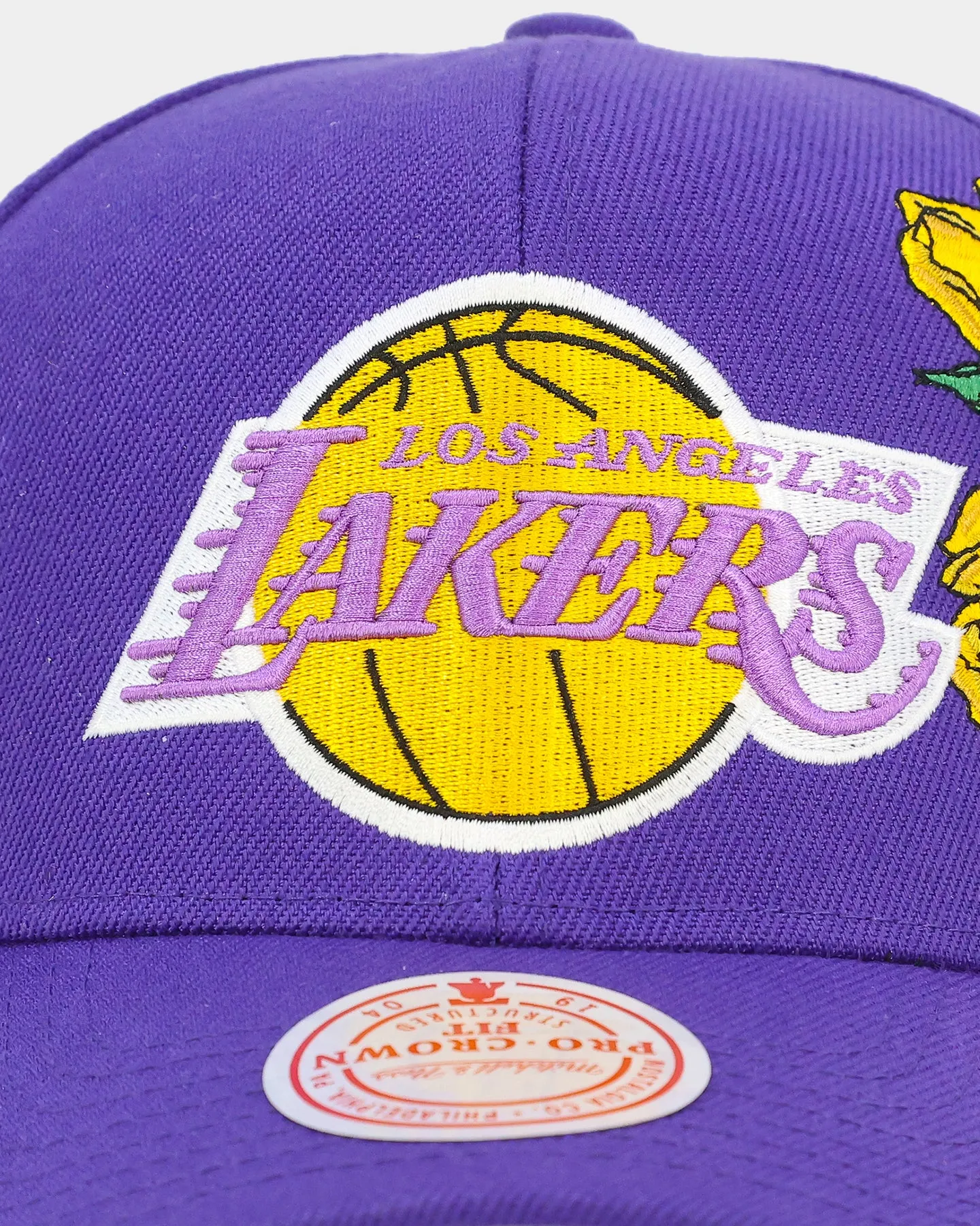 Mitchell & Ness Los Angeles Lakers 'Roses HWC' Pro Crown Snapback Purple