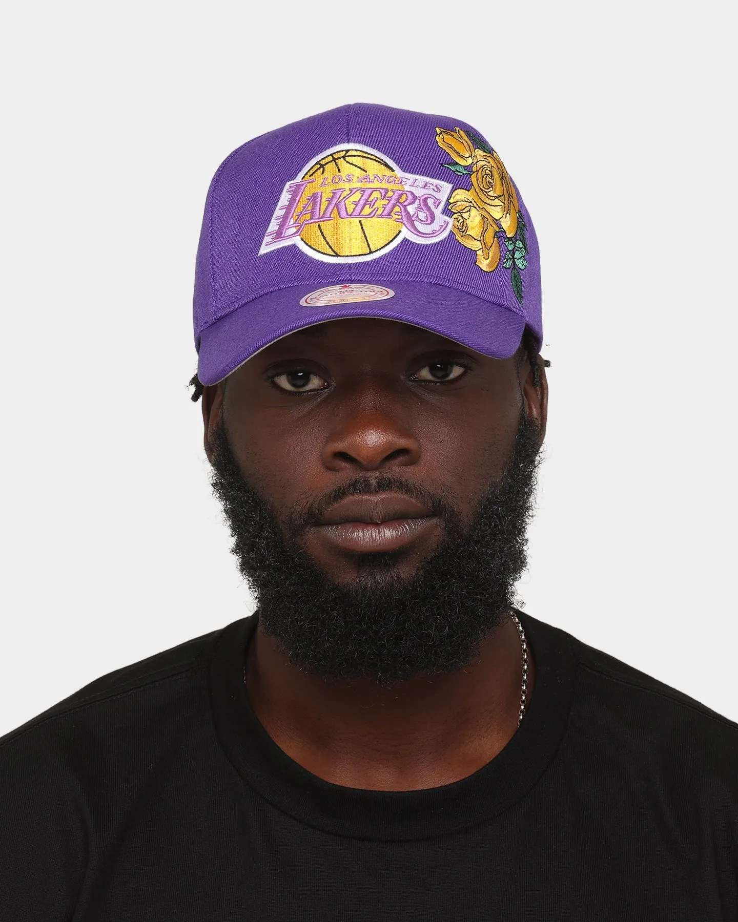 Mitchell & Ness Los Angeles Lakers 'Roses HWC' Pro Crown Snapback Purple