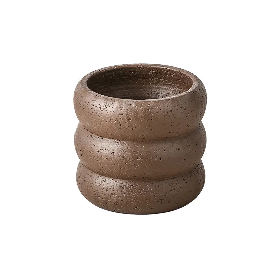 Modern Minimalist Cement Flower Pot - Nordic Style Bonsai Vase