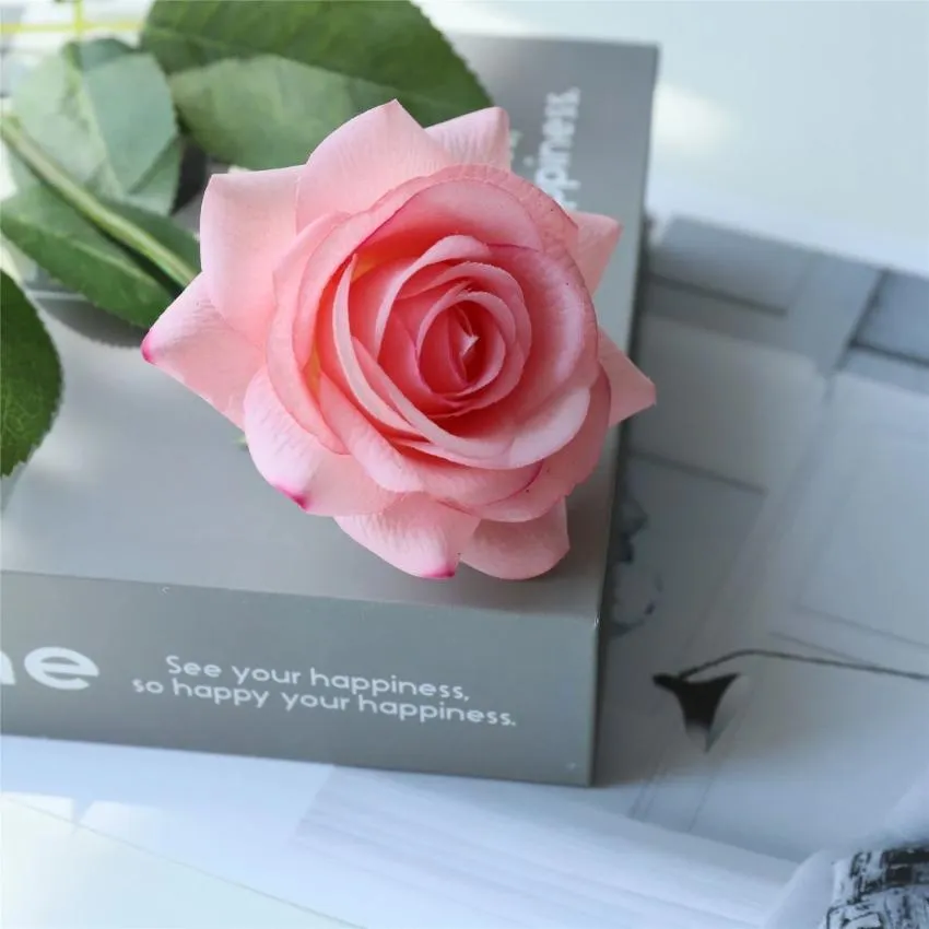 Natural Touch Roses Fake Wedding Flowers Bulk