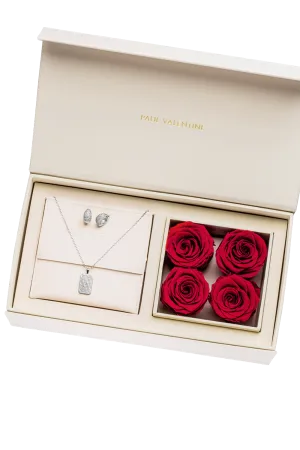 Pavé Rose Box Silver