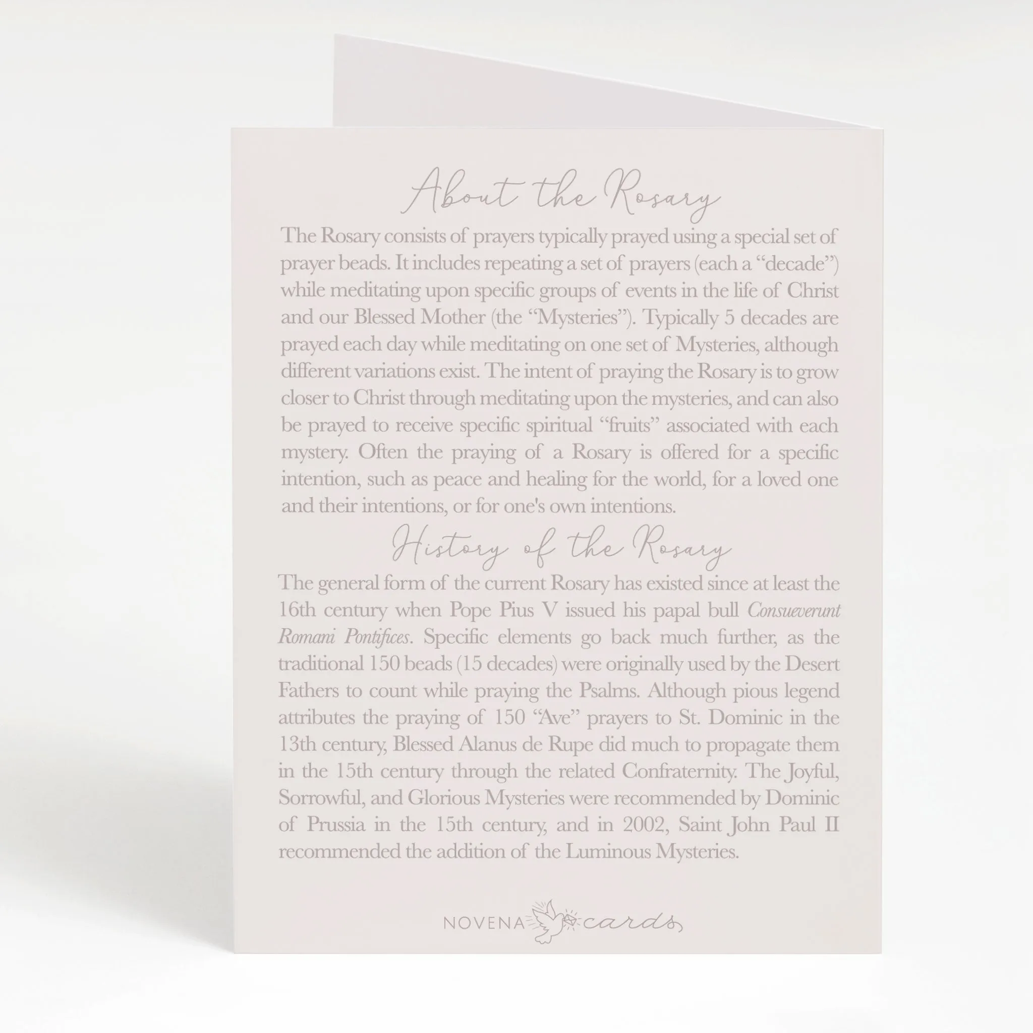 Rosary Card | Bouquet | Mixed Tulips