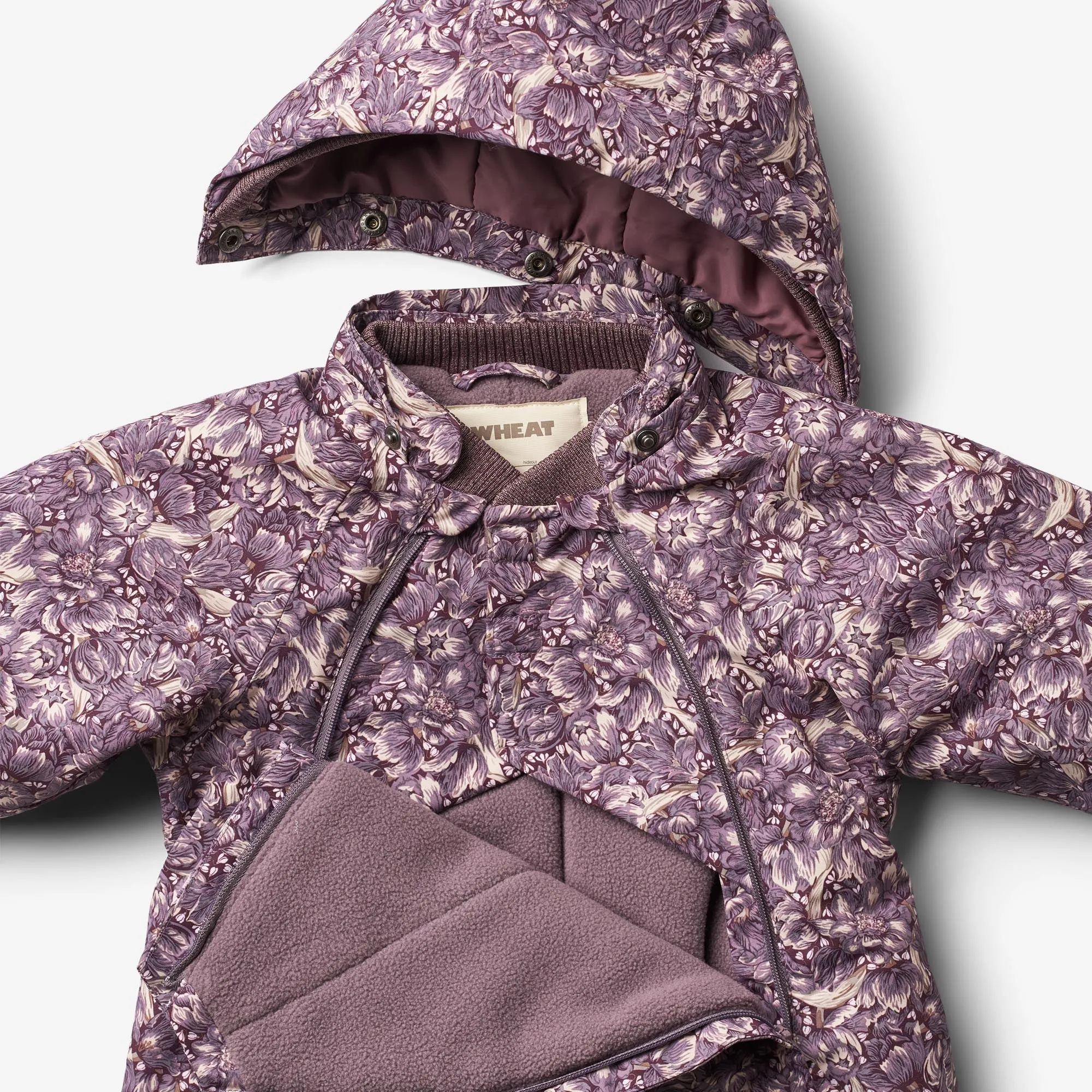 Snowsuit Adi Tech - purple tulips