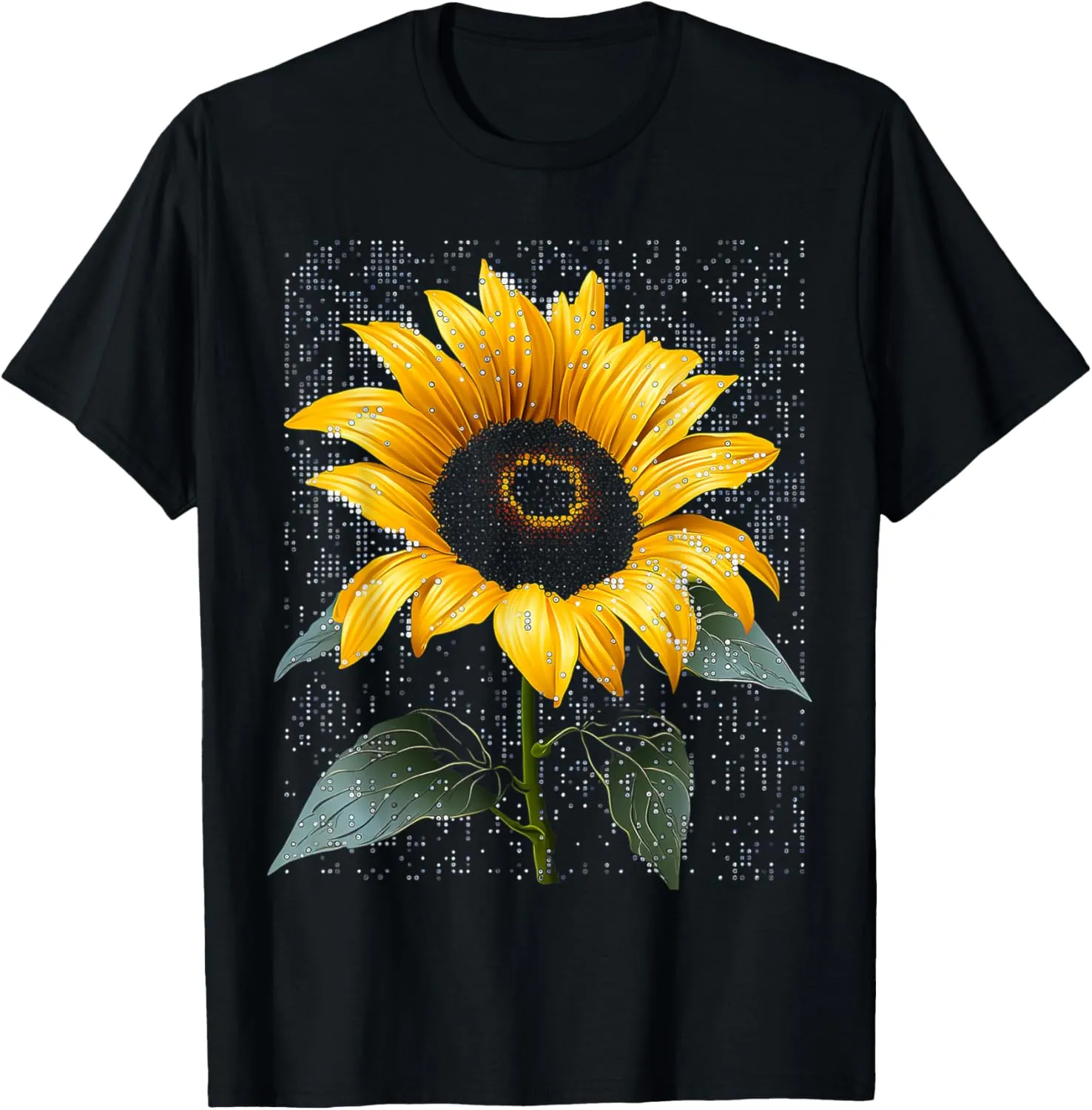 Sunflower Nature Motif Art Graphic Sunflower T-Shirt