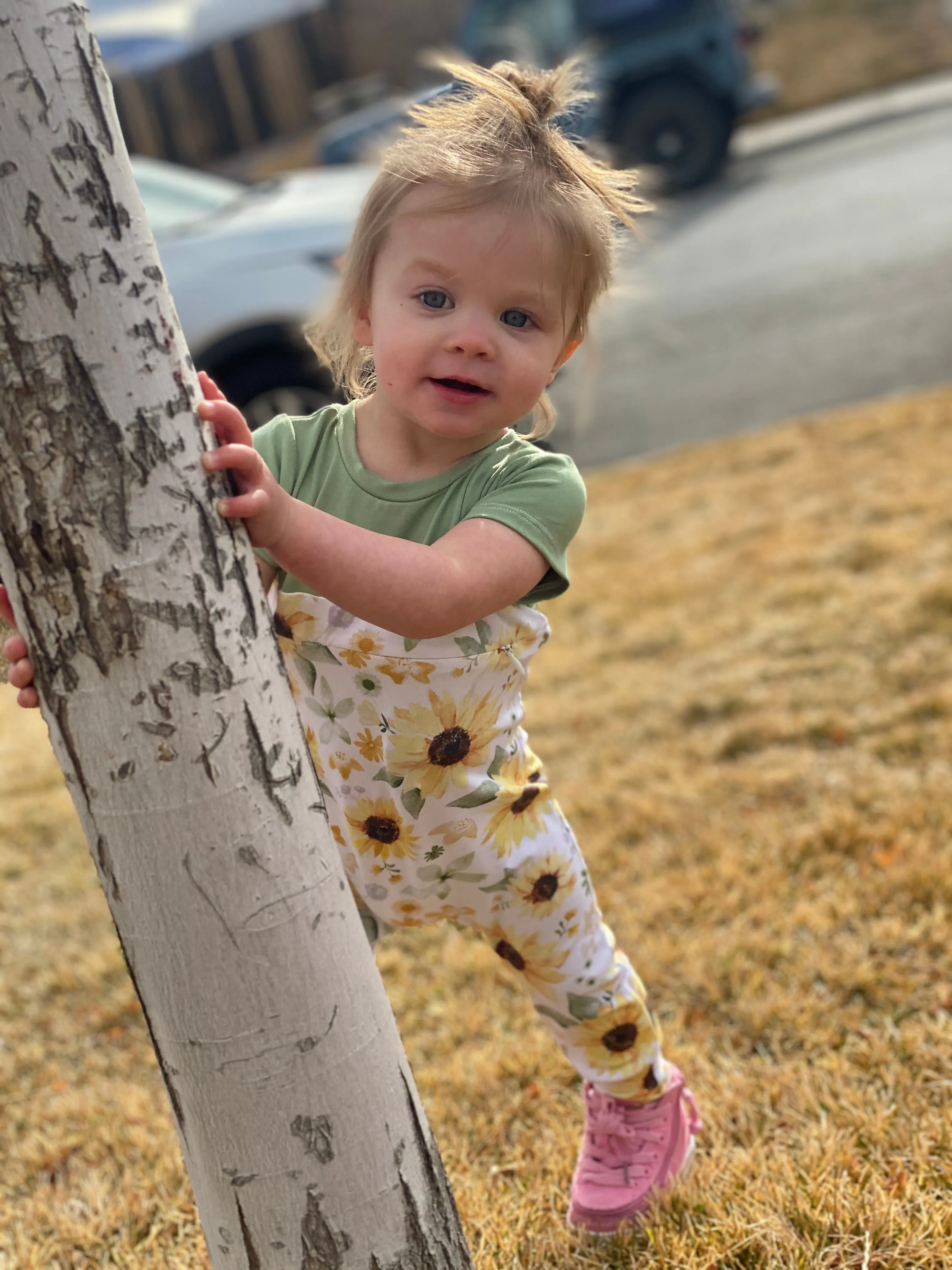 Sunflower Zip Romper