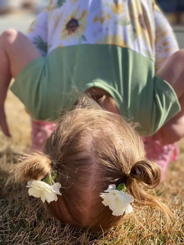 Sunflower Zip Romper