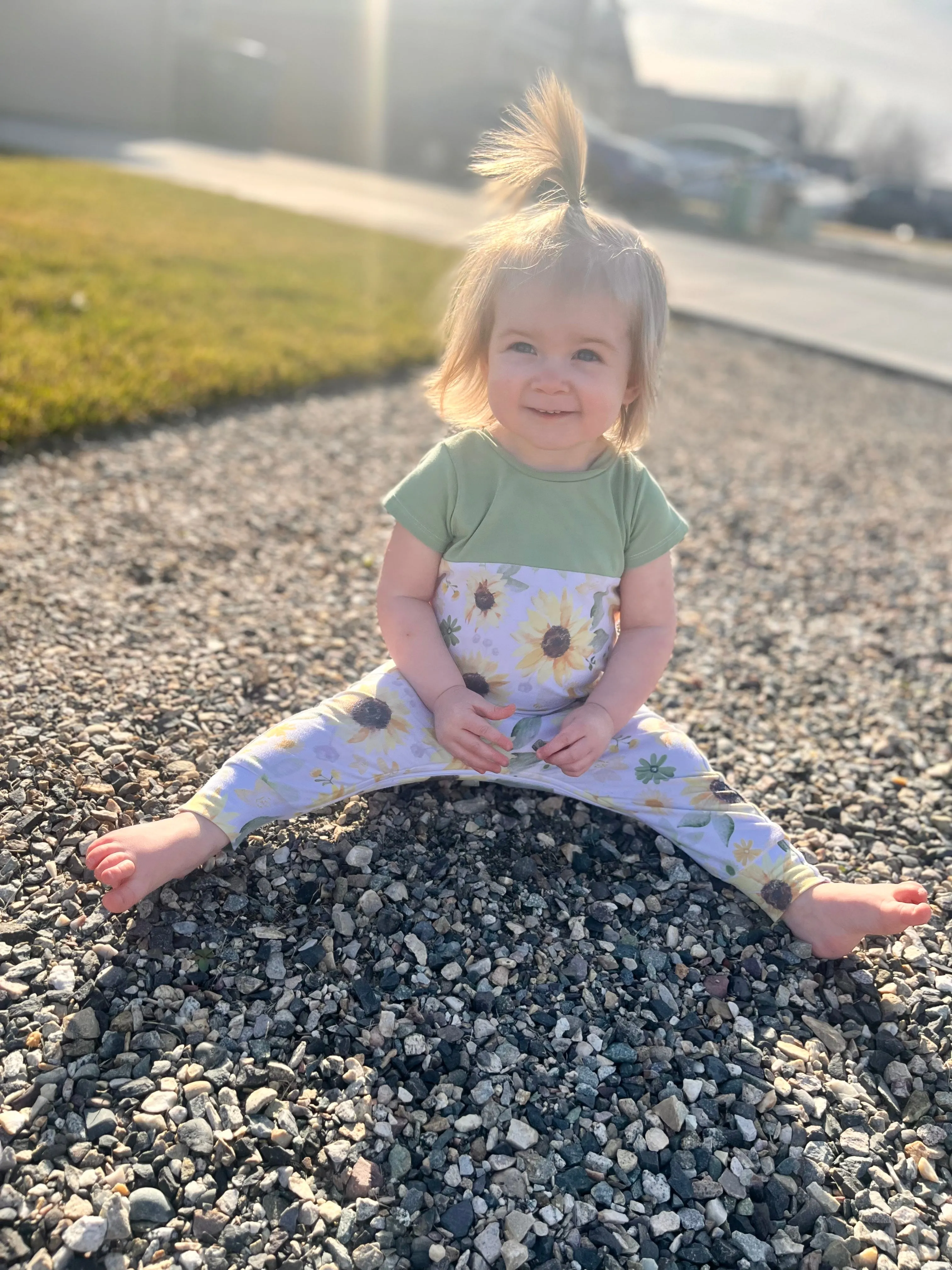 Sunflower Zip Romper
