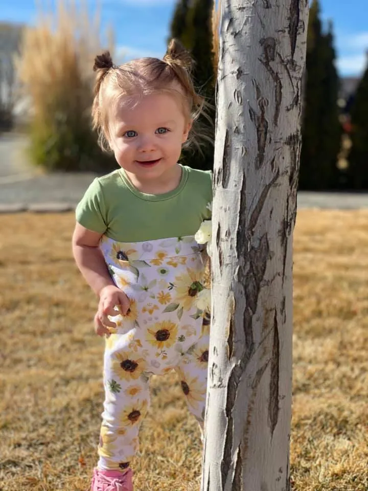 Sunflower Zip Romper
