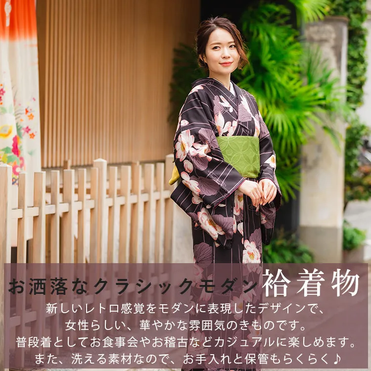 Tailored, Washable Awase Japanese Traditional Kimono, Women, single item