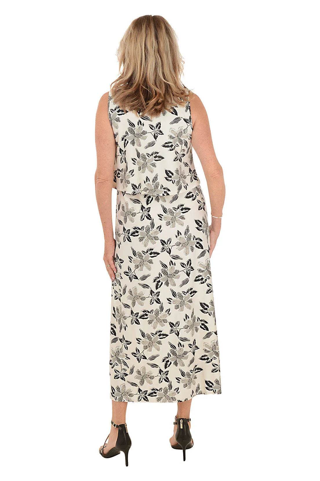 Tiger Lilies Popover Sleeveless Maxi Dress