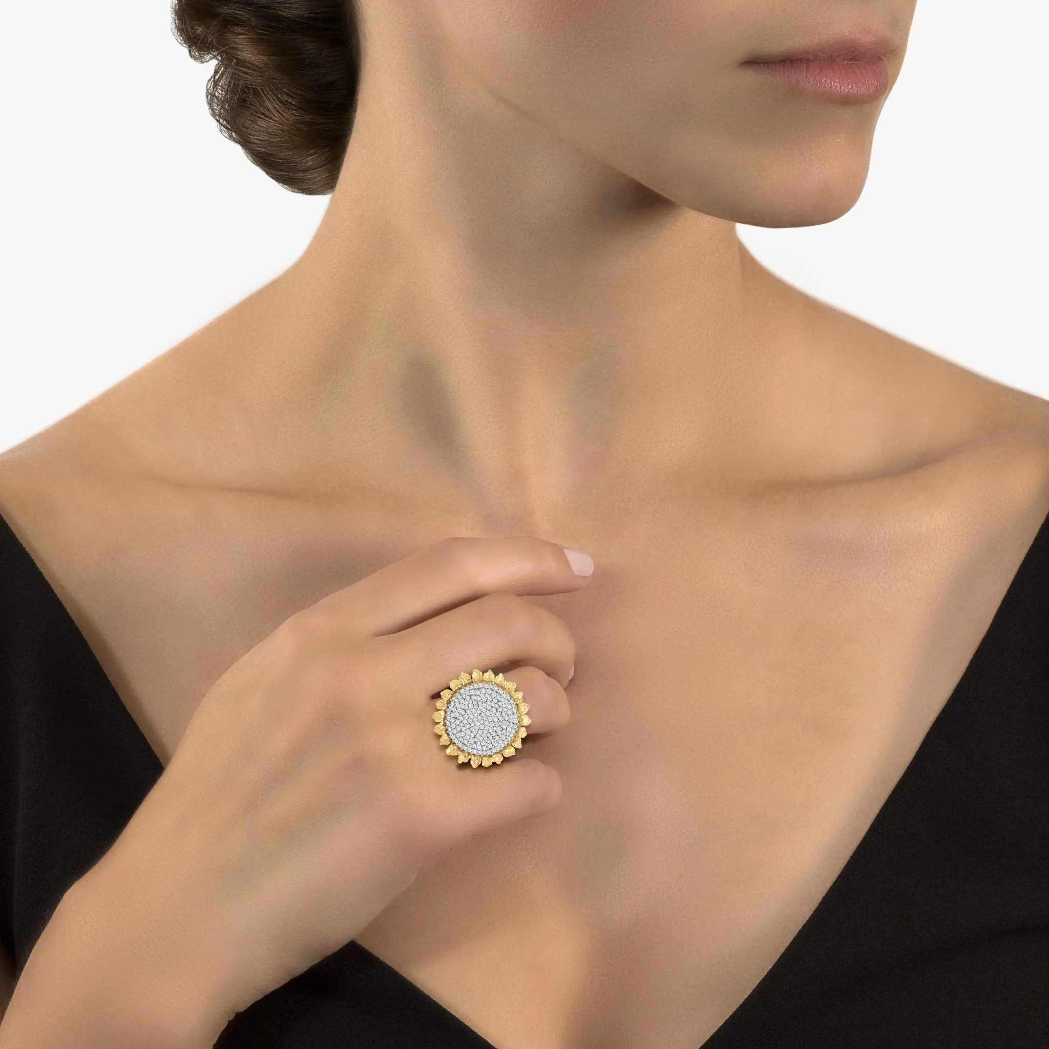 Vincent 25mm Ring with Diamonds